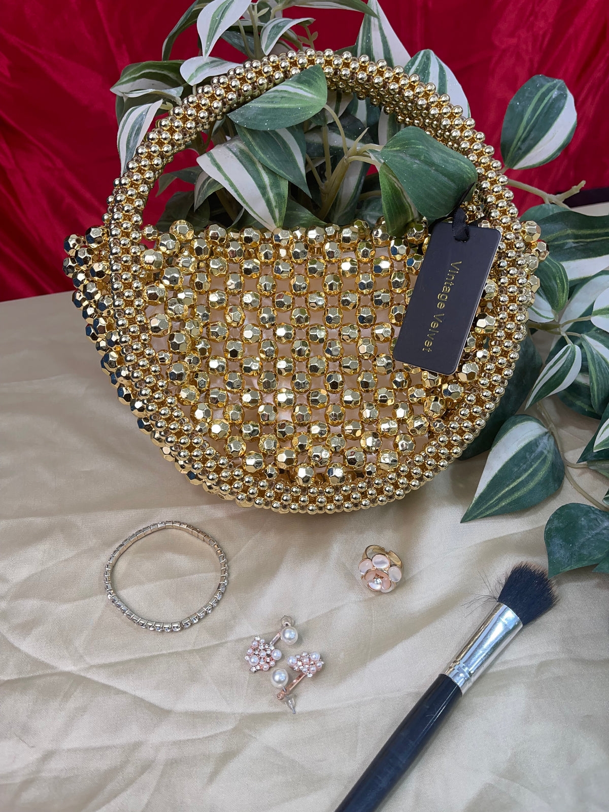 Perla Crystal Moon Evening Bag