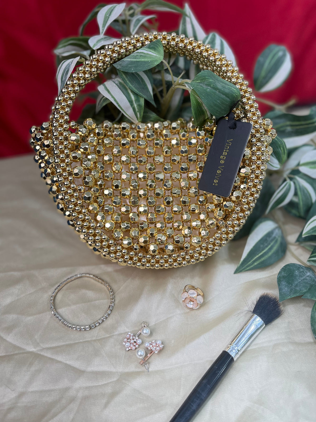 Perla Crystal Moon Evening Bag