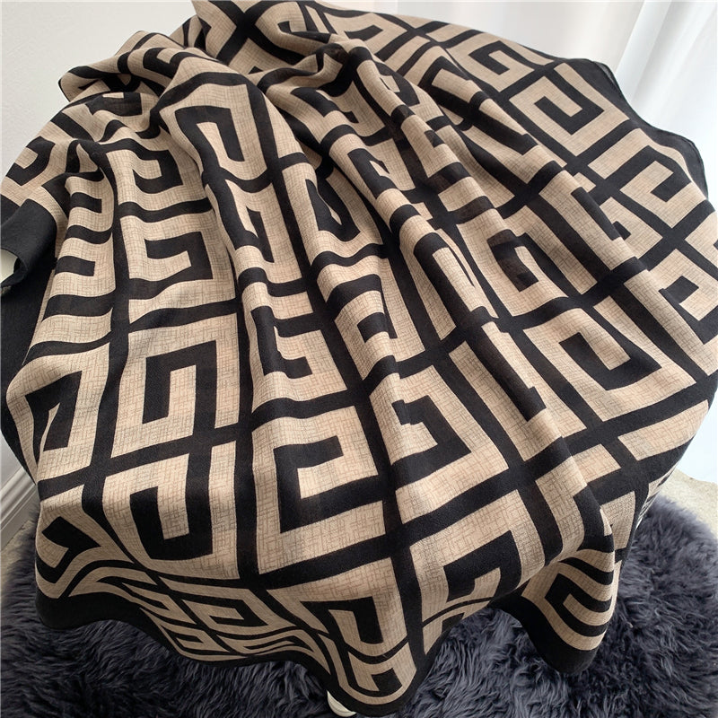 On the Rocks Cotton Scarf