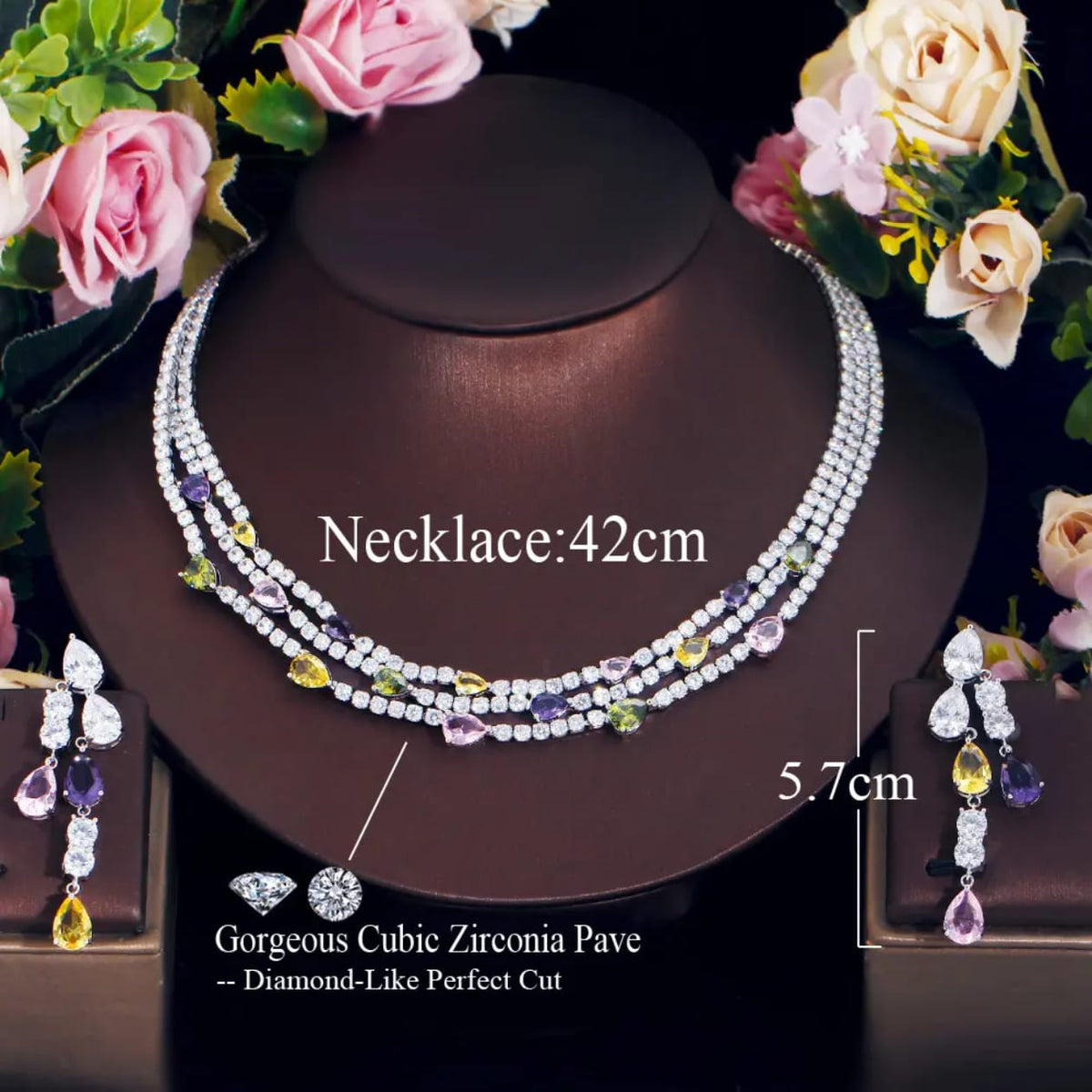 Prismelle Multicolour Necklace Set
