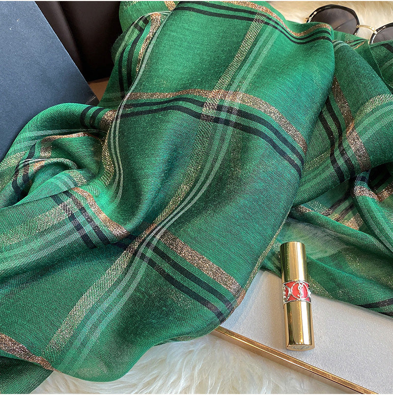 Chequered Fern Premium Stole