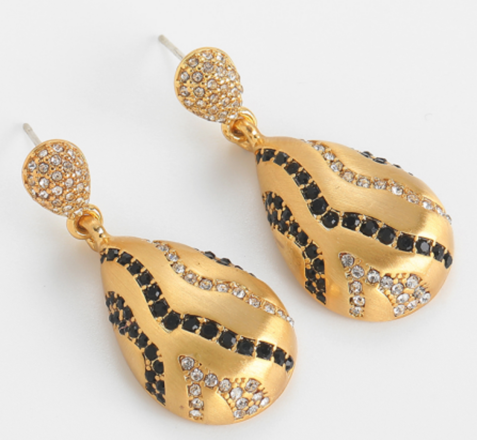 Nightfall Spark Antique Earrings (Gold)