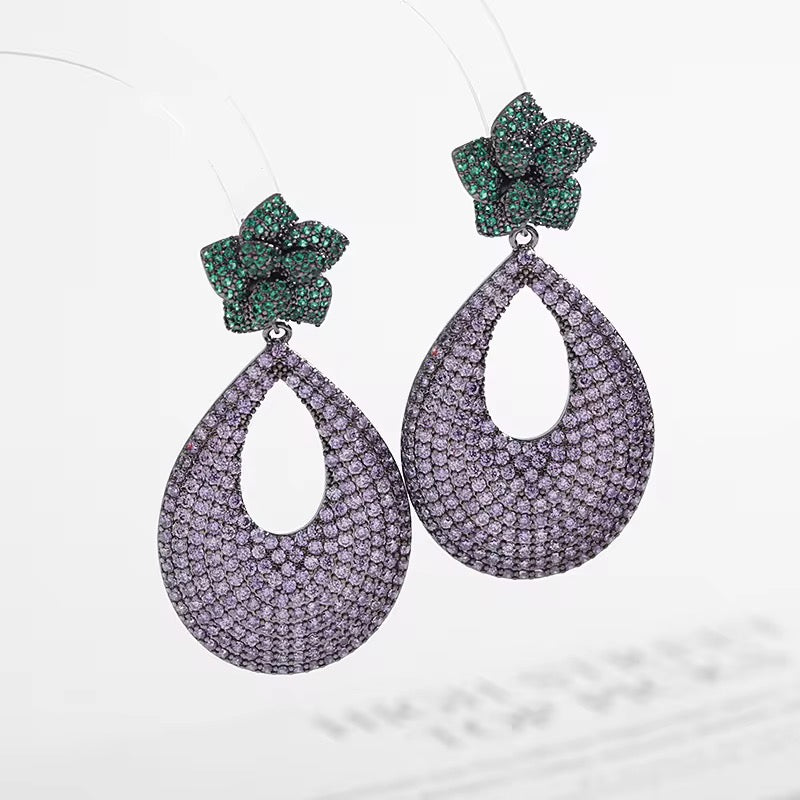 Lavelle Floral Teardrop Earrings