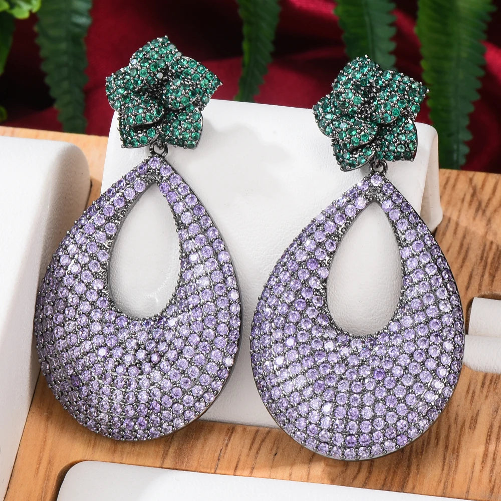 Lavelle Floral Teardrop Earrings