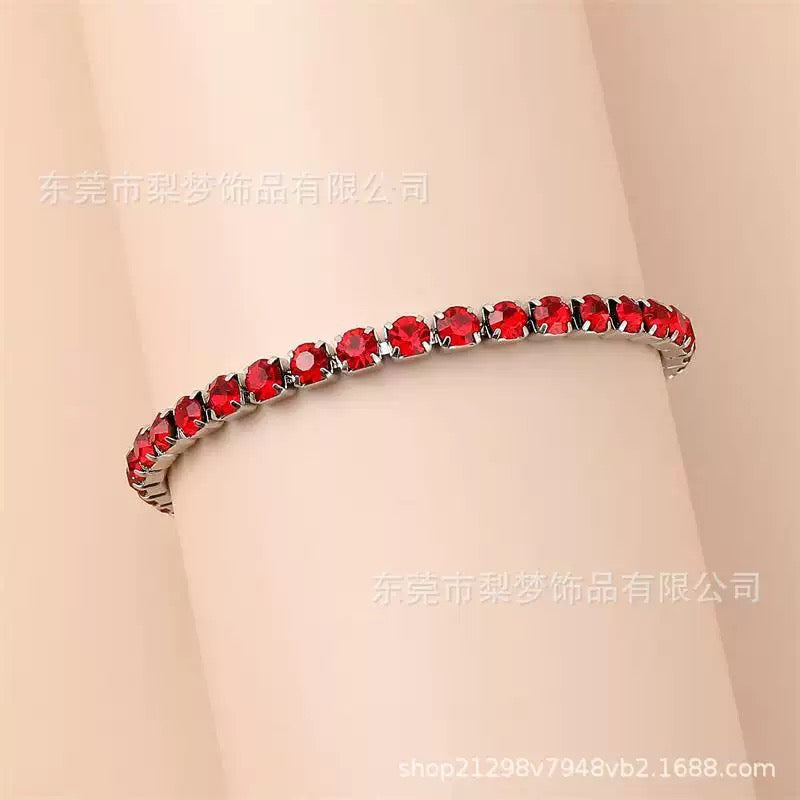 Scarlette Red Stone Tennis Bracelet