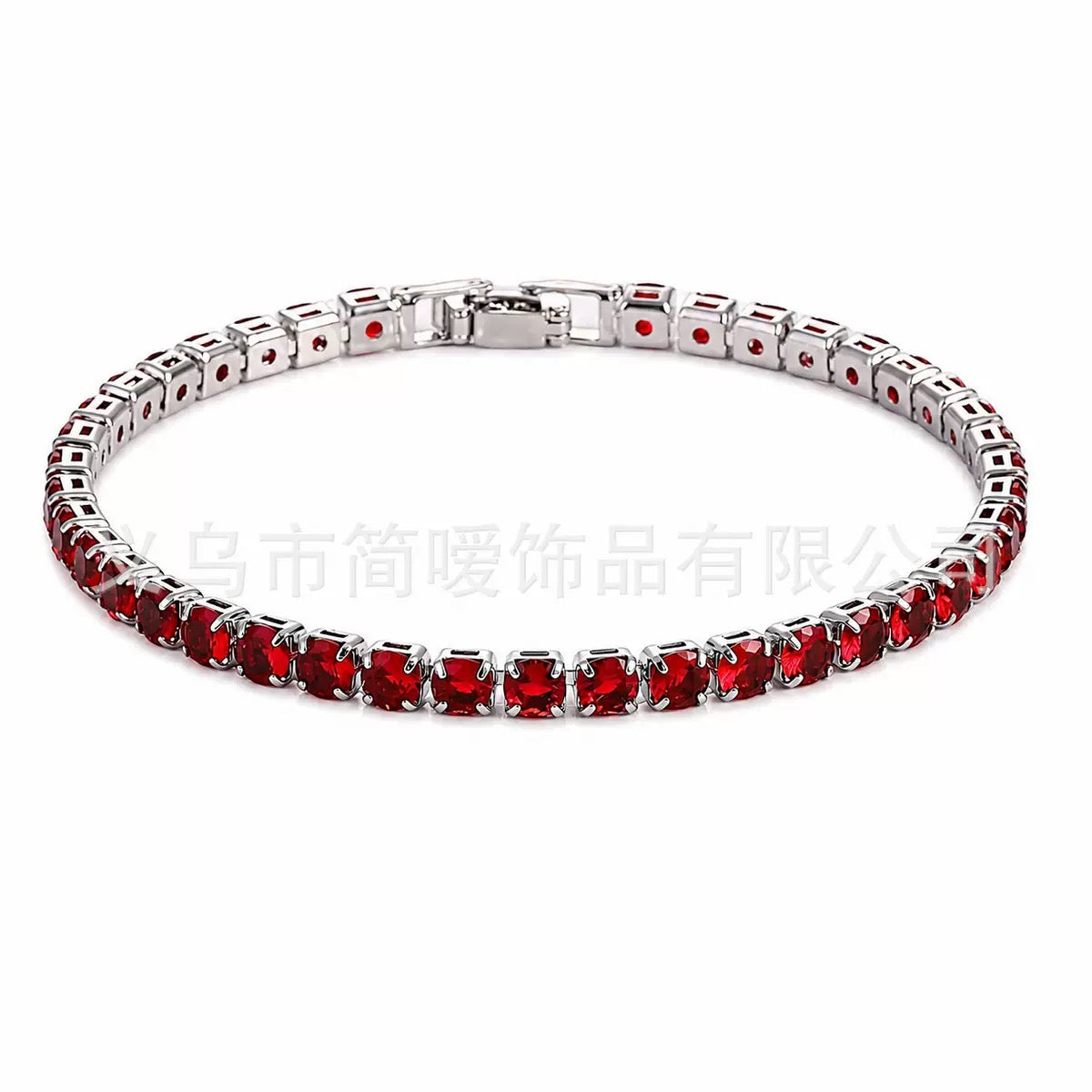 Scarlette Red Stone Tennis Bracelet