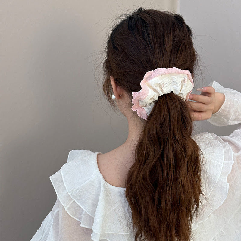 Pinky Puff Scrunchie