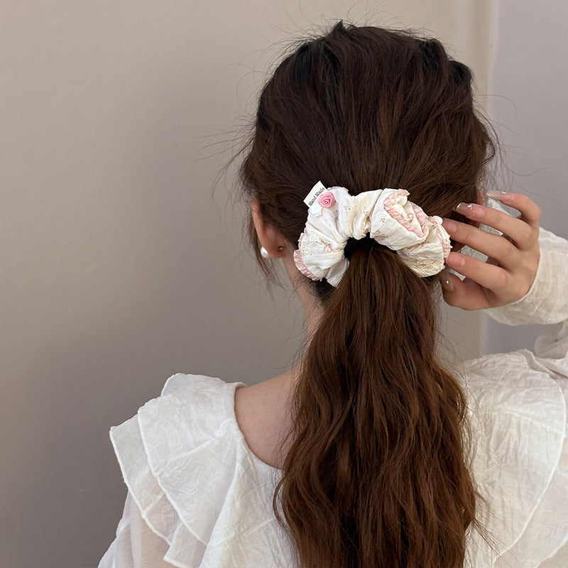 Pinky Puff Scrunchie