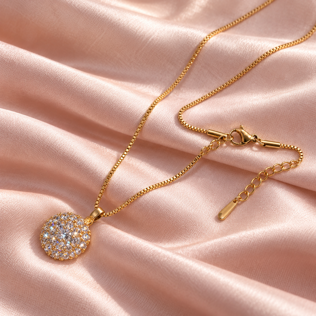 Solelle Round Pendant Necklace