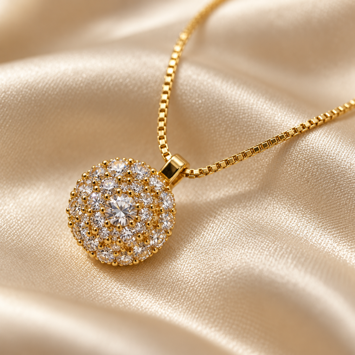 Solelle Round Pendant Necklace