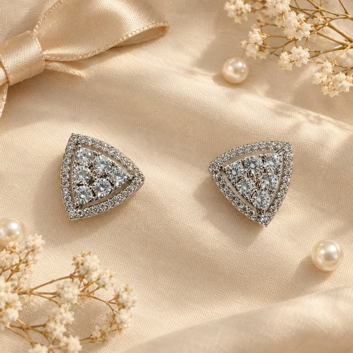 Triora Triangle Stud Earrings
