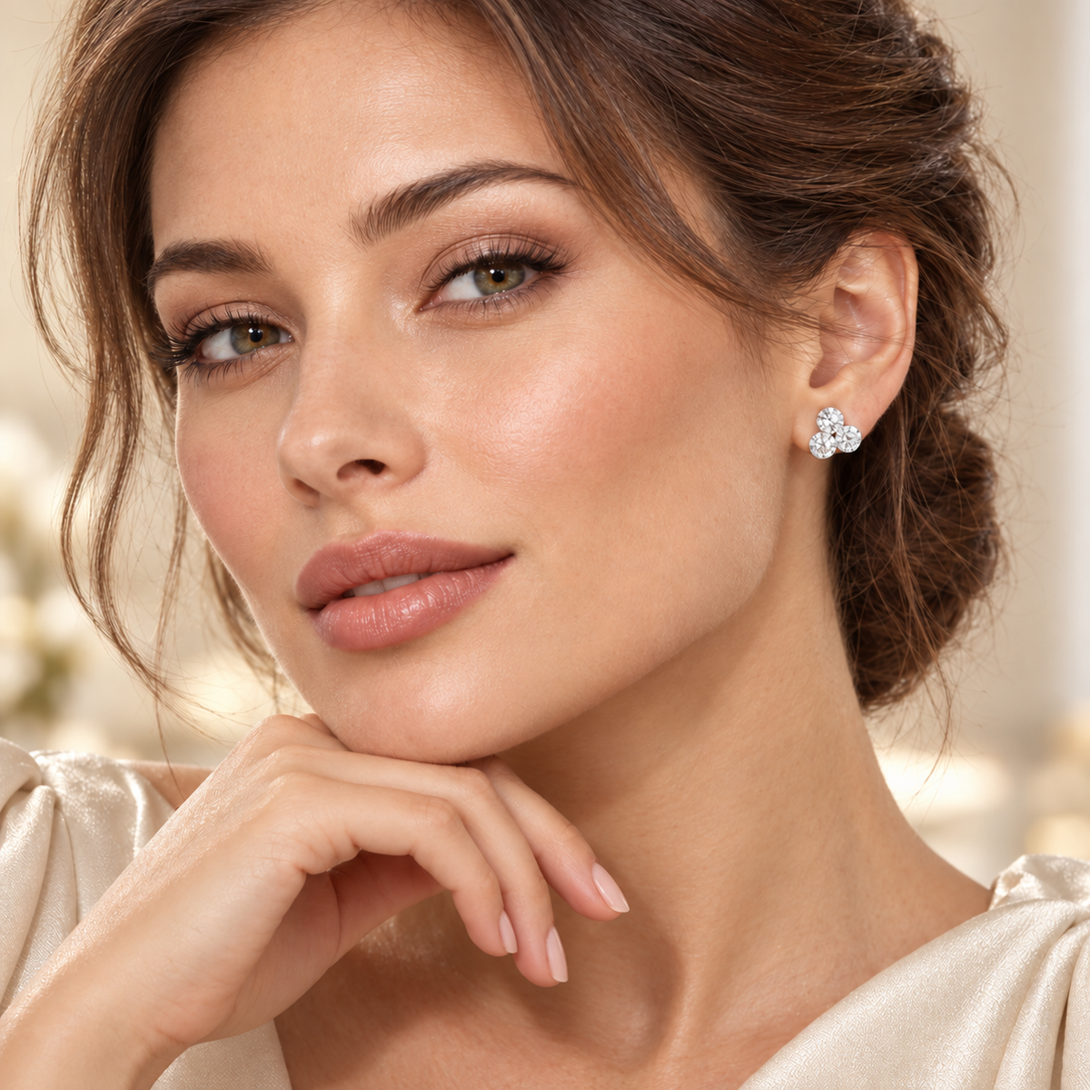 Trivelle Trio Stud Earrings