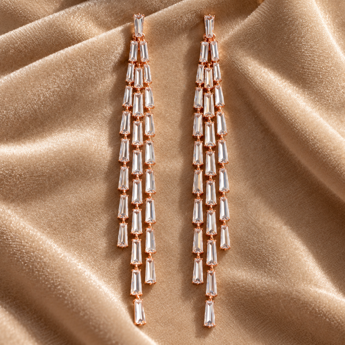 Cascadelle Baguette Drop Earrings