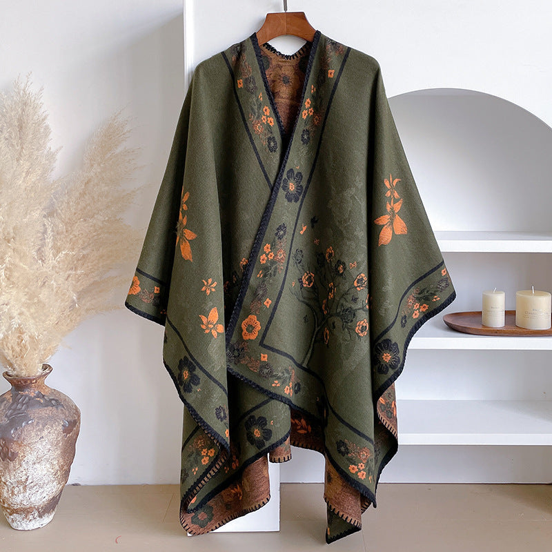 Moss Floris Poncho