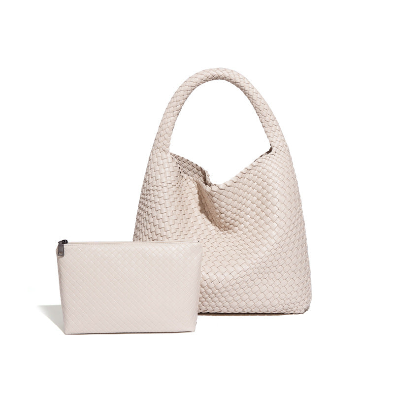 Corvyn Vegan Leather Tote Bag (Sand)