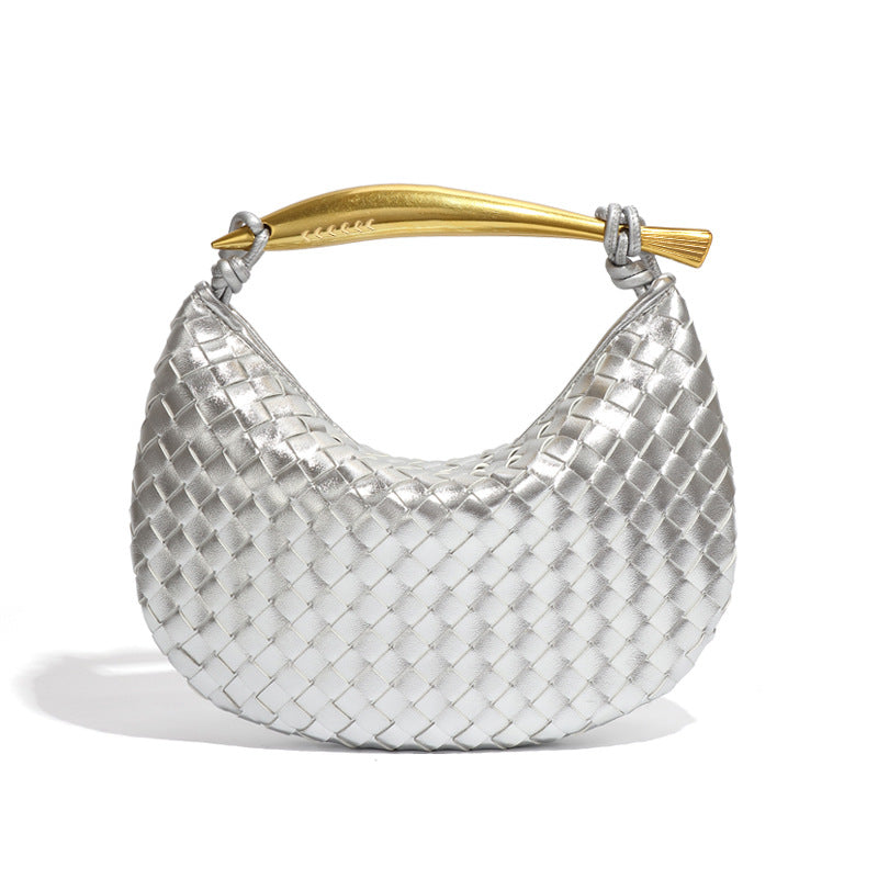 Arlette Vegan Leather Bag (Silver)