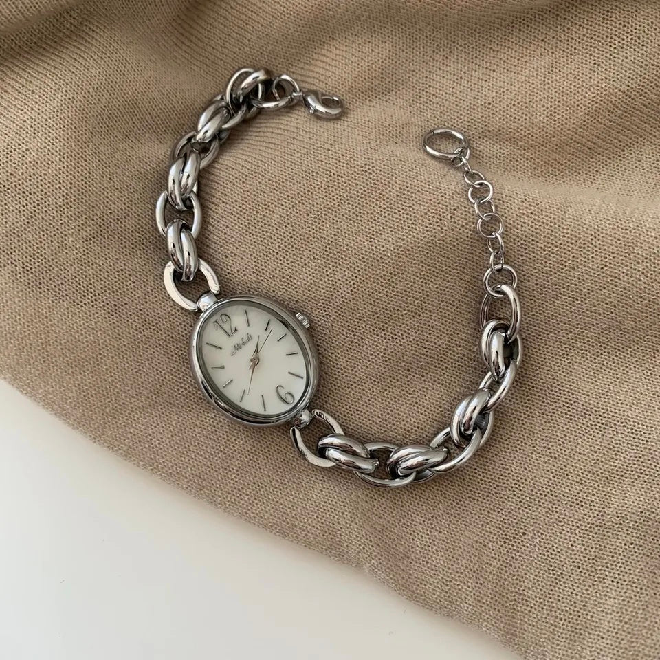 Link Ladies Wrist Watch (Silver)