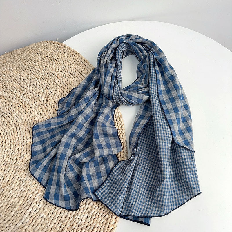 British Sapphire Cotton Stole