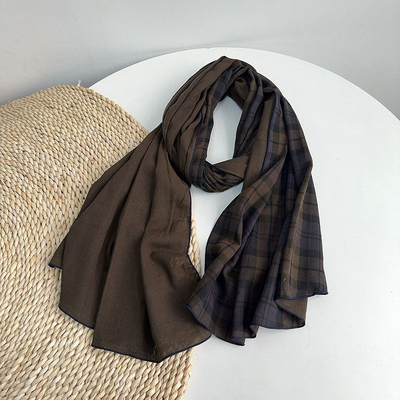 British Mocha Cotton Stole