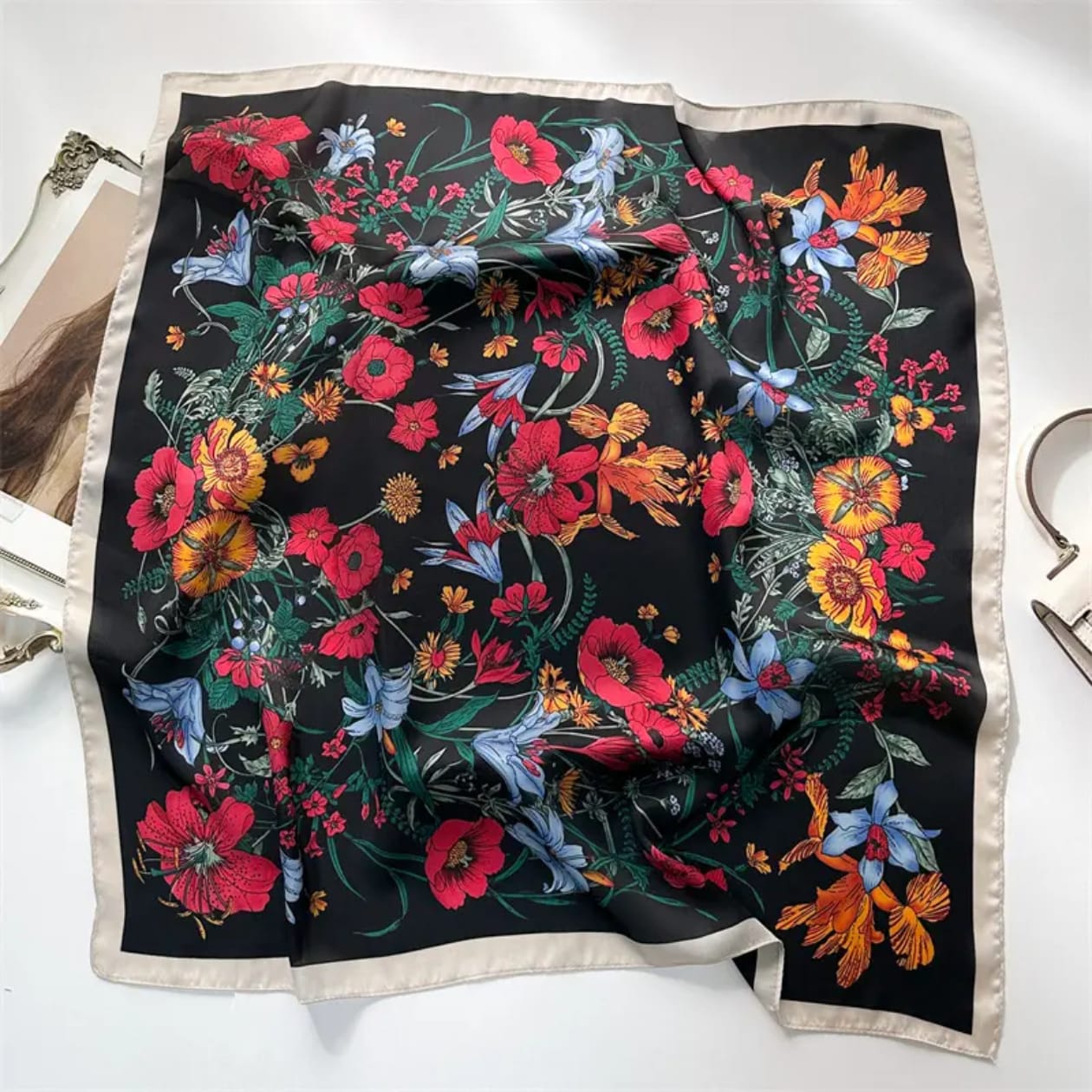 Capri Silk Scarf (70x70cms)