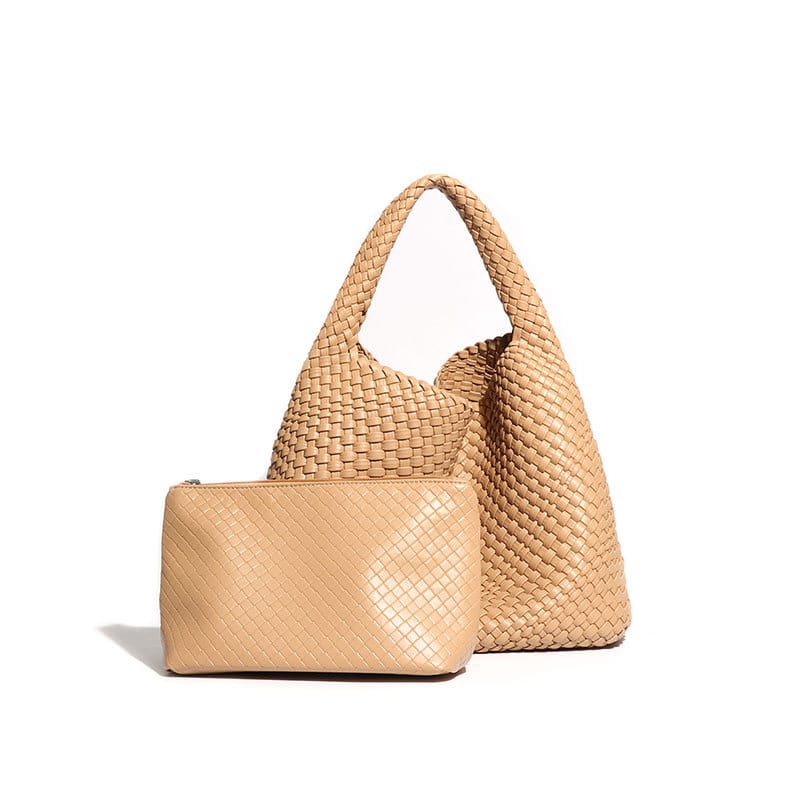 Corvyn Vegan Leather Tote Bag (Apricot)
