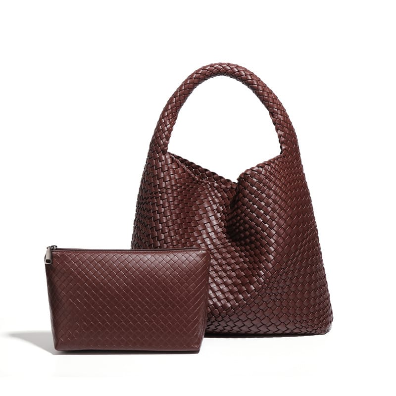 Corvyn Vegan Leather Tote Bag (Chocolate)