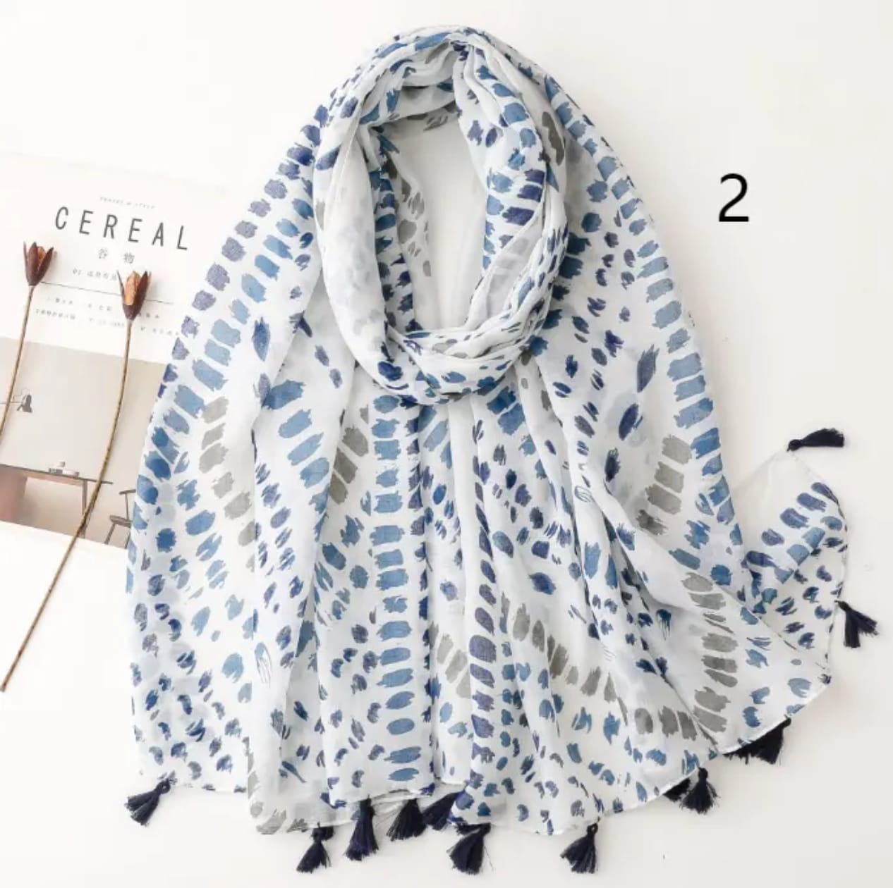 Bria Viscose Cotton Stole