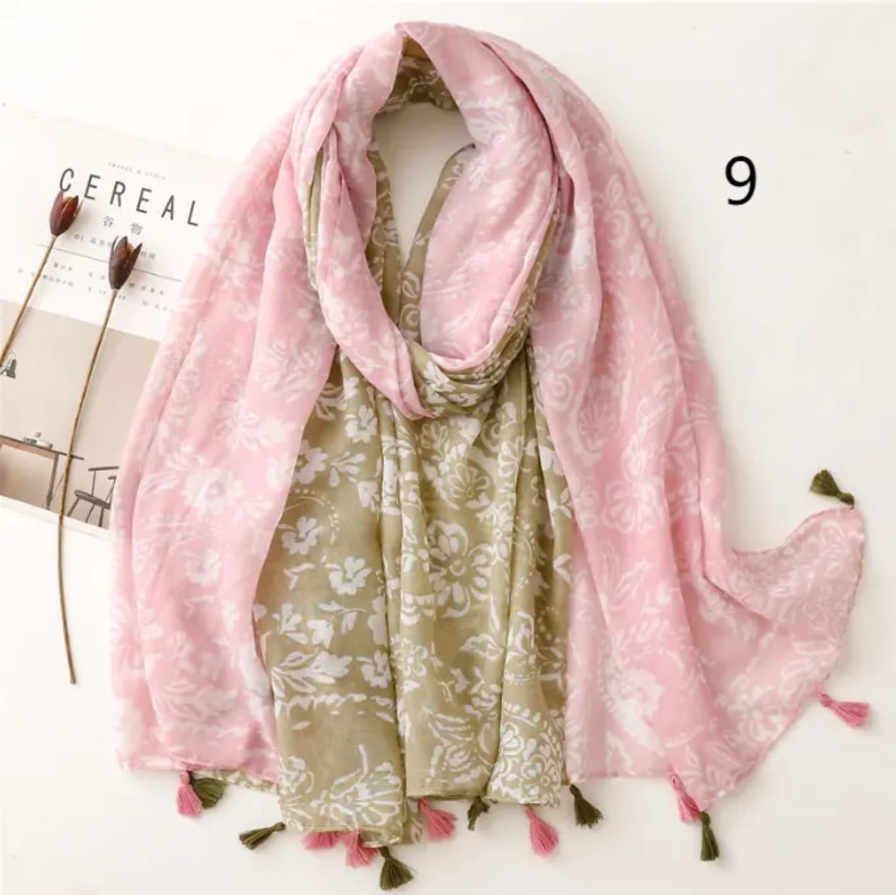 Darina Viscose Cotton Stole
