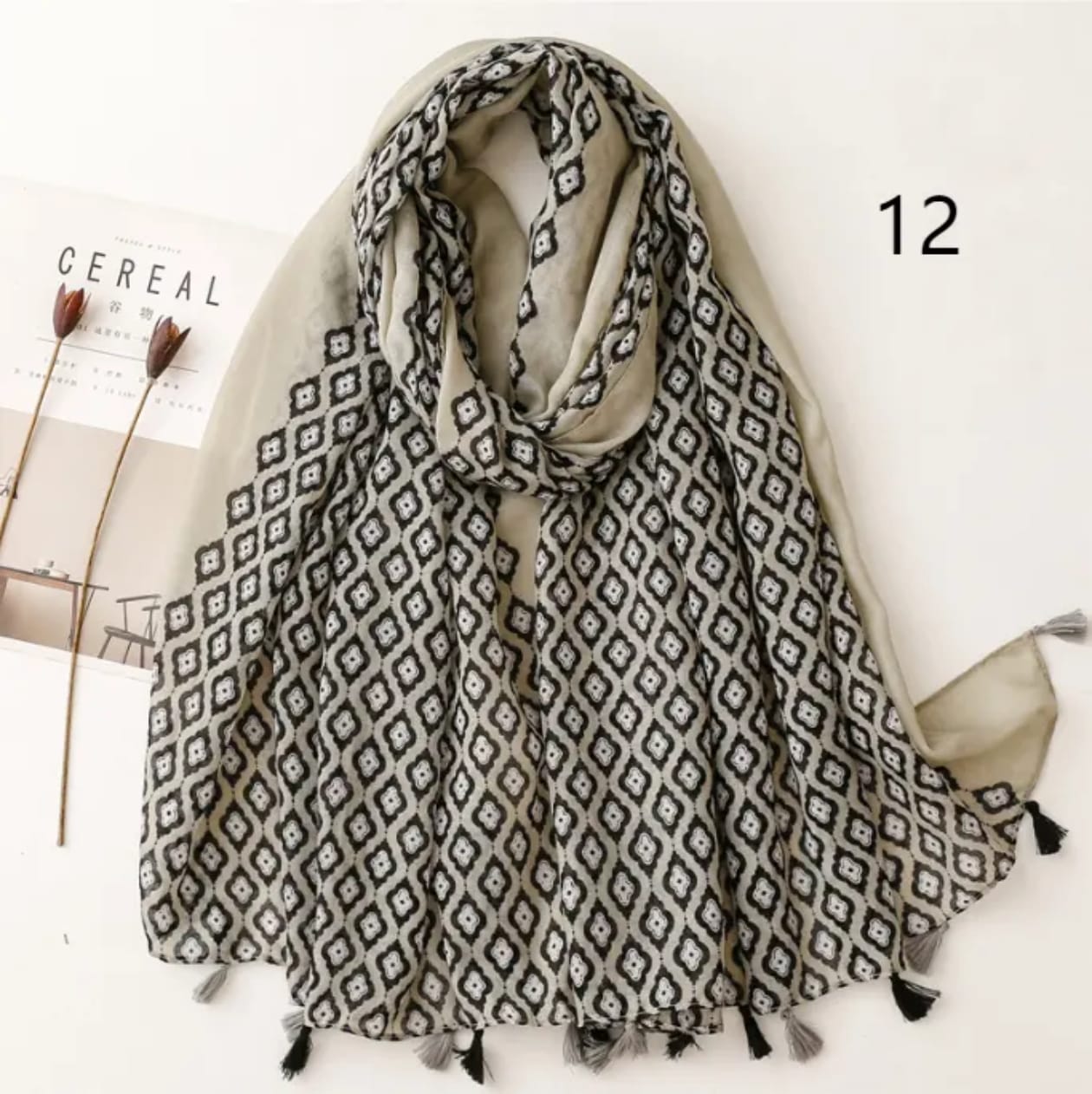 Jora Viscose Cotton Stole