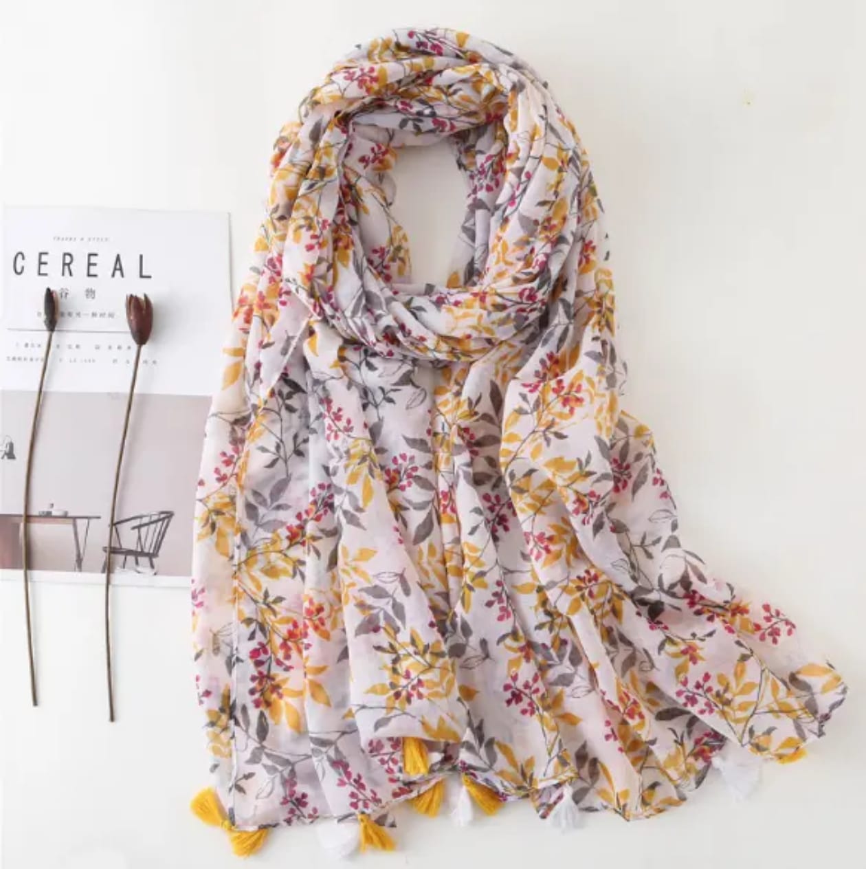 Fia Viscose Cotton Stole