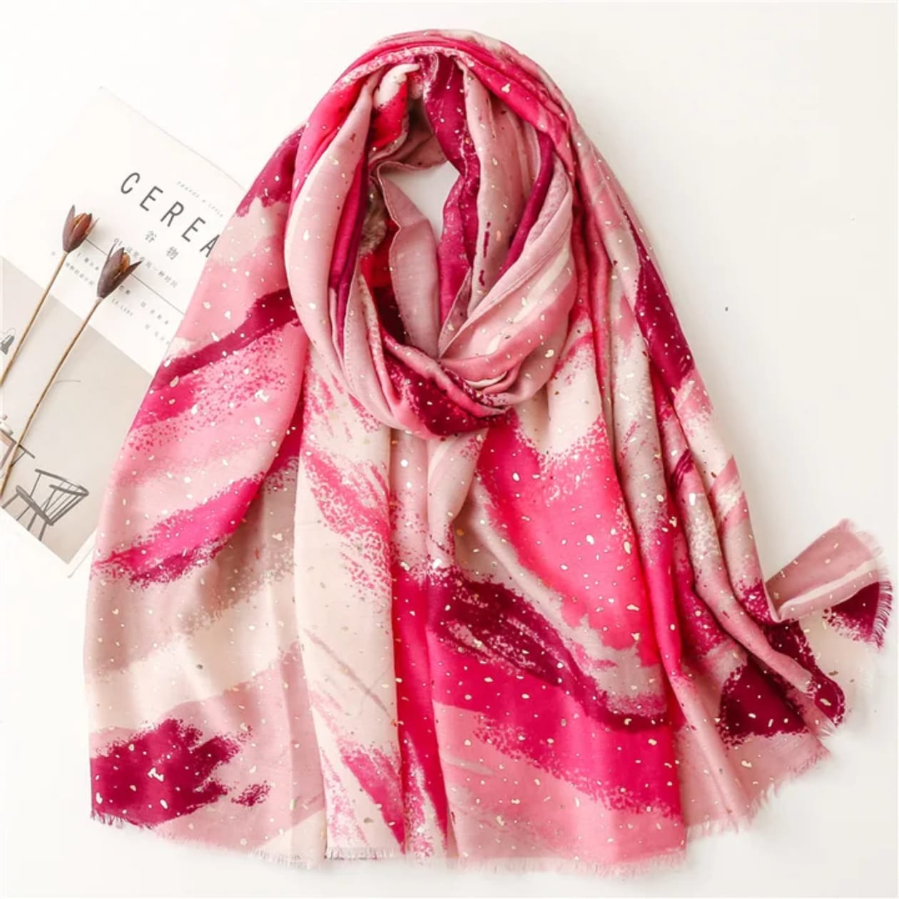 Livia Viscose Cotton Stole