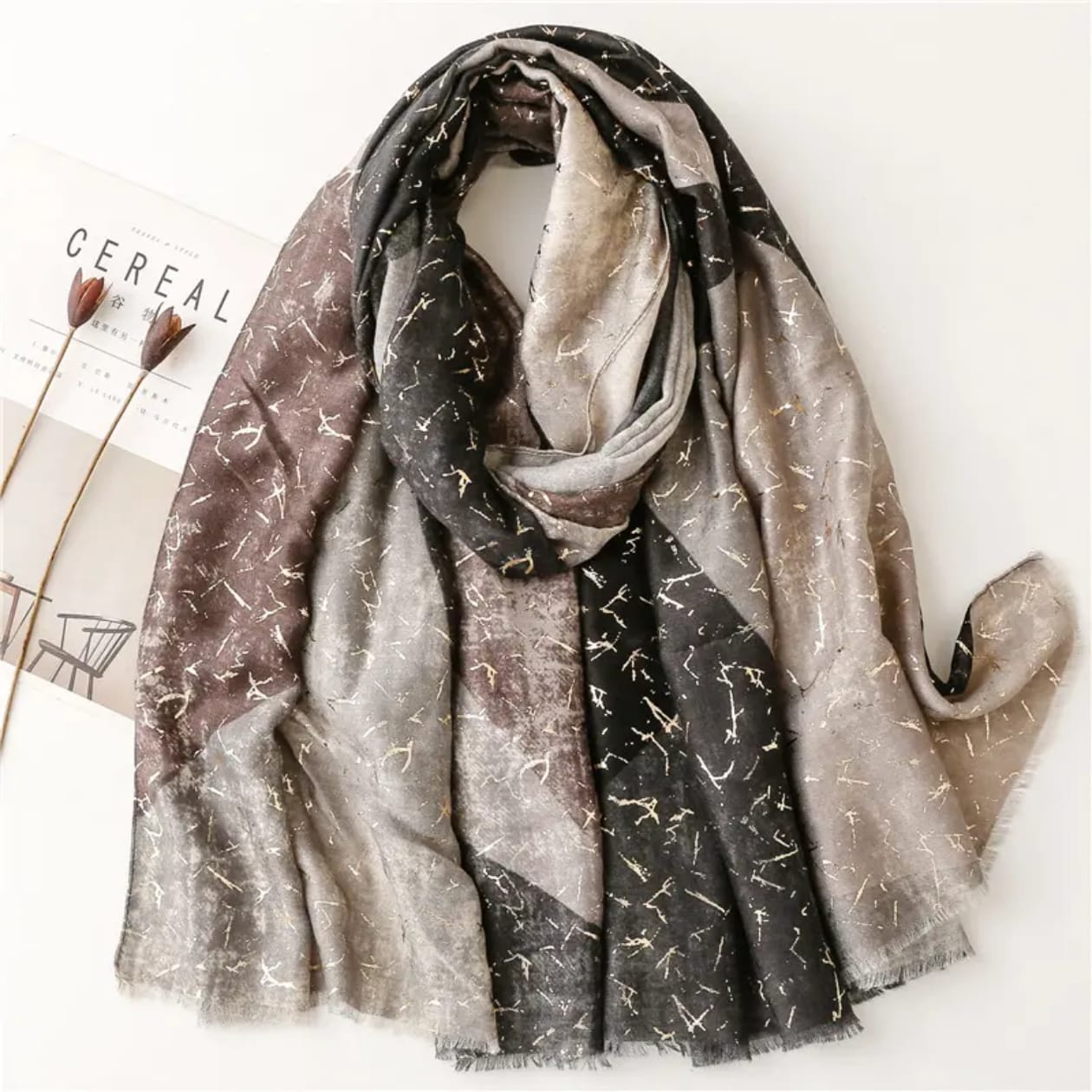 Mila Viscose Cotton Stole