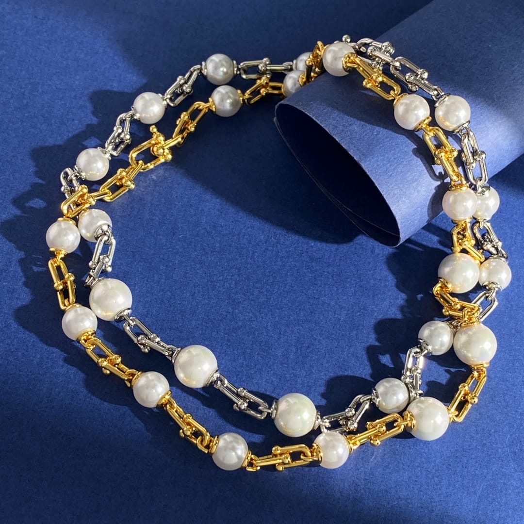 Nerisse Pearl Link  Necklace