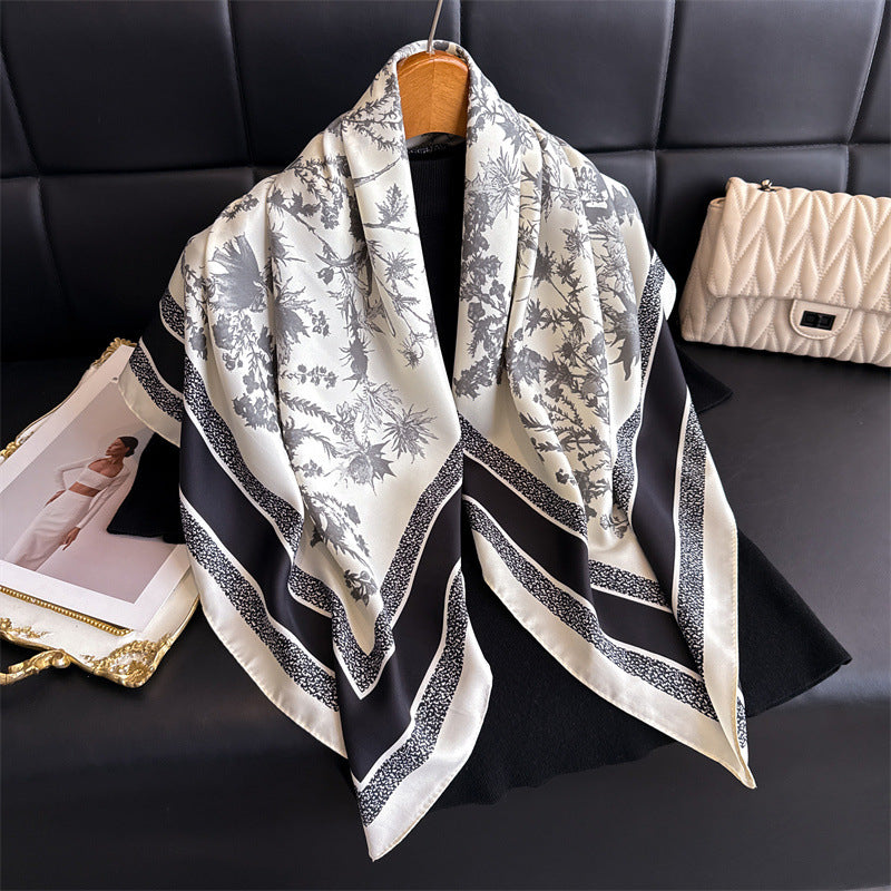 Sage Silk Scarf (90x90cms)