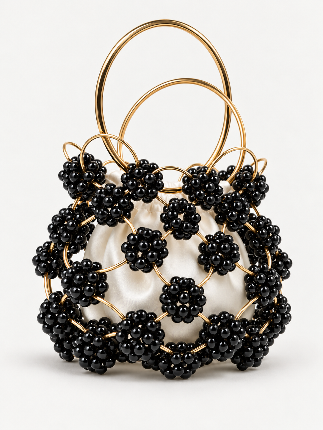 Aurette Pearl Evening Bag (Black)