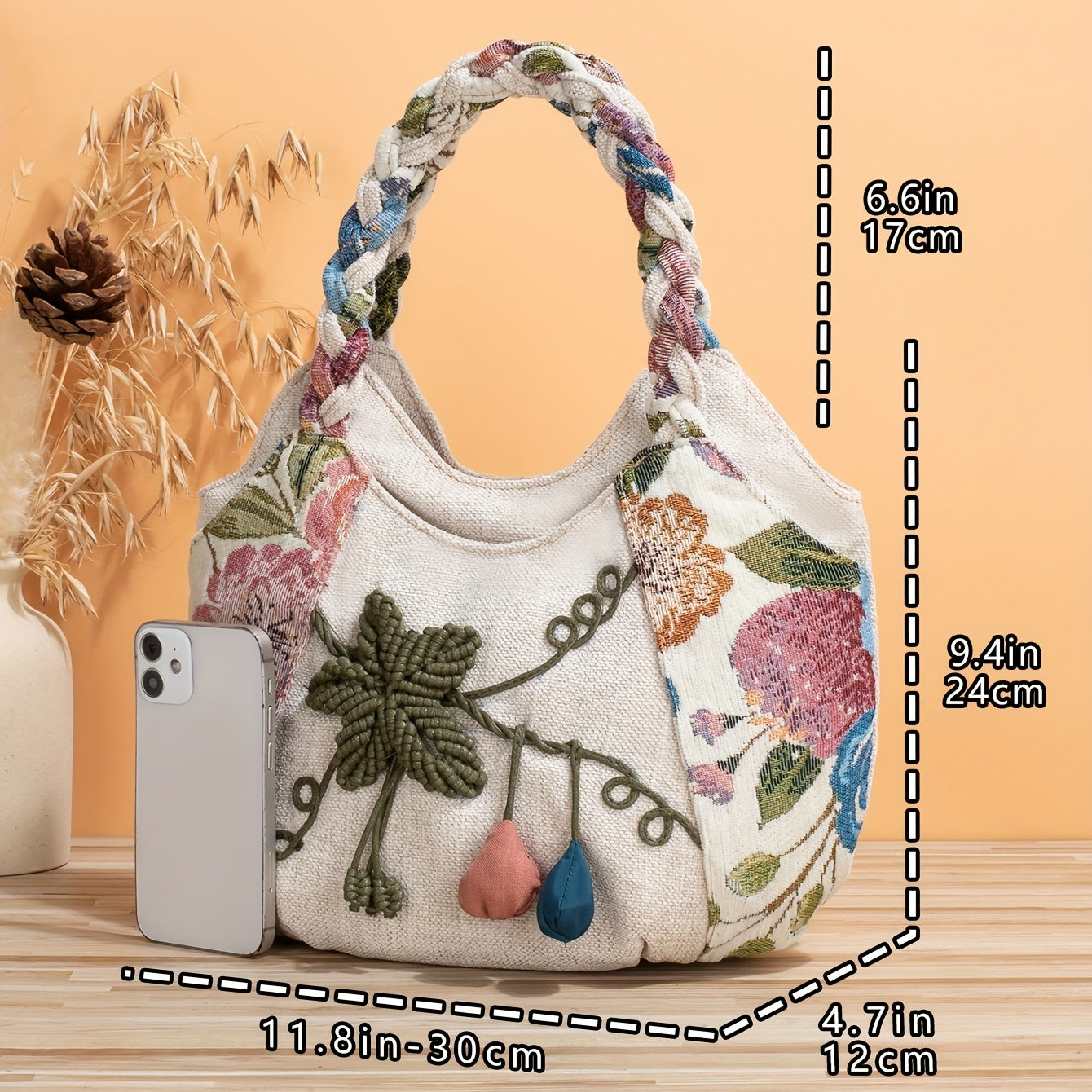 Ophelia Bohemian Handbag (Forest)