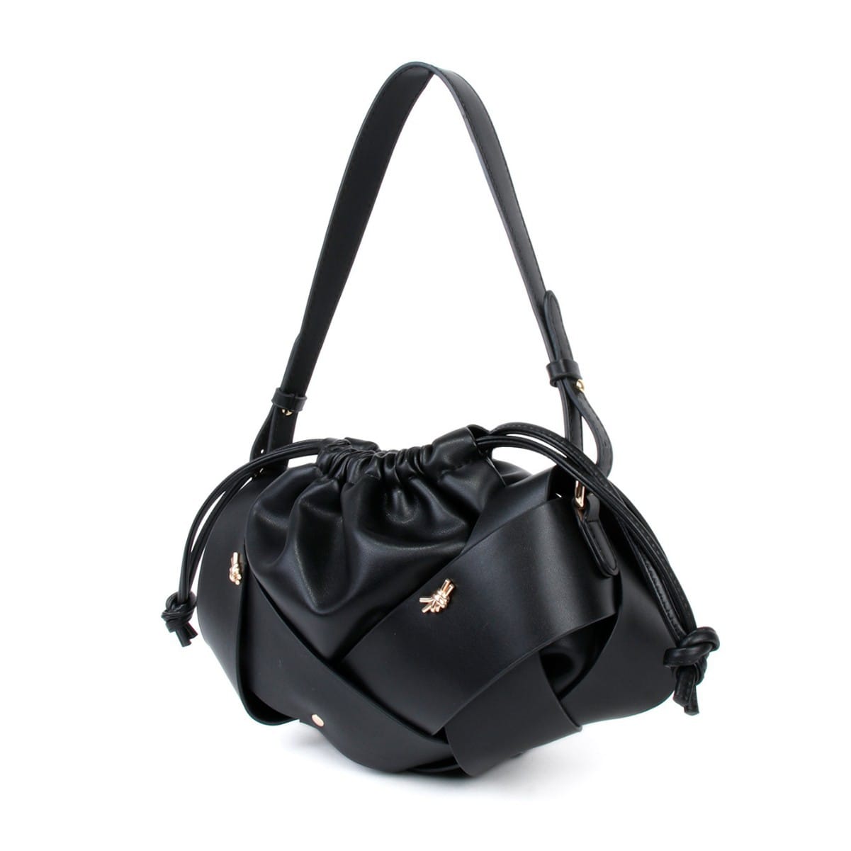 Cassia Vegan Leather Bag (Black)