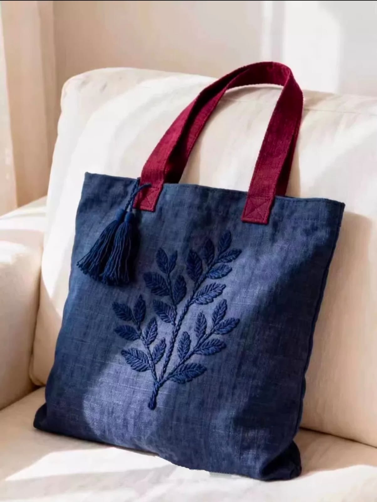 Helina Embroidered Shopper