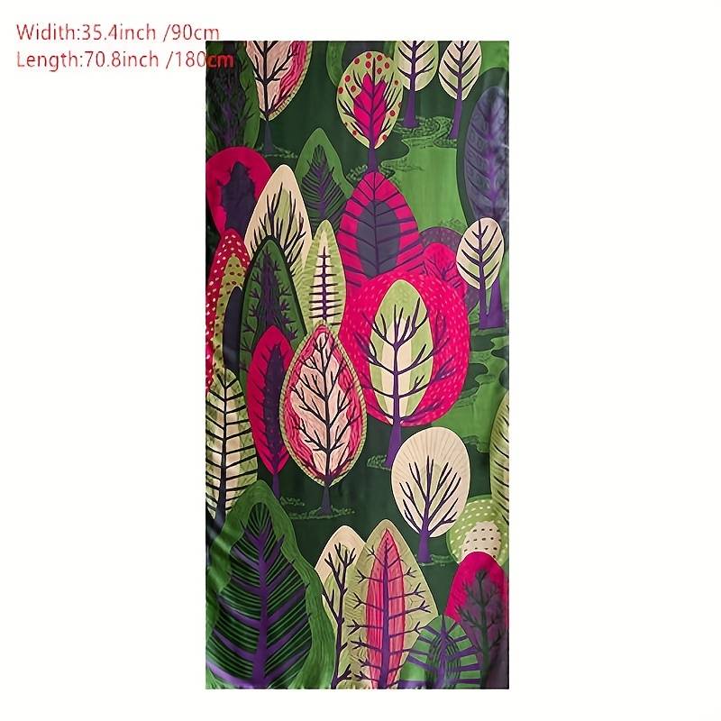 Moonlit Forest Silk Scarf