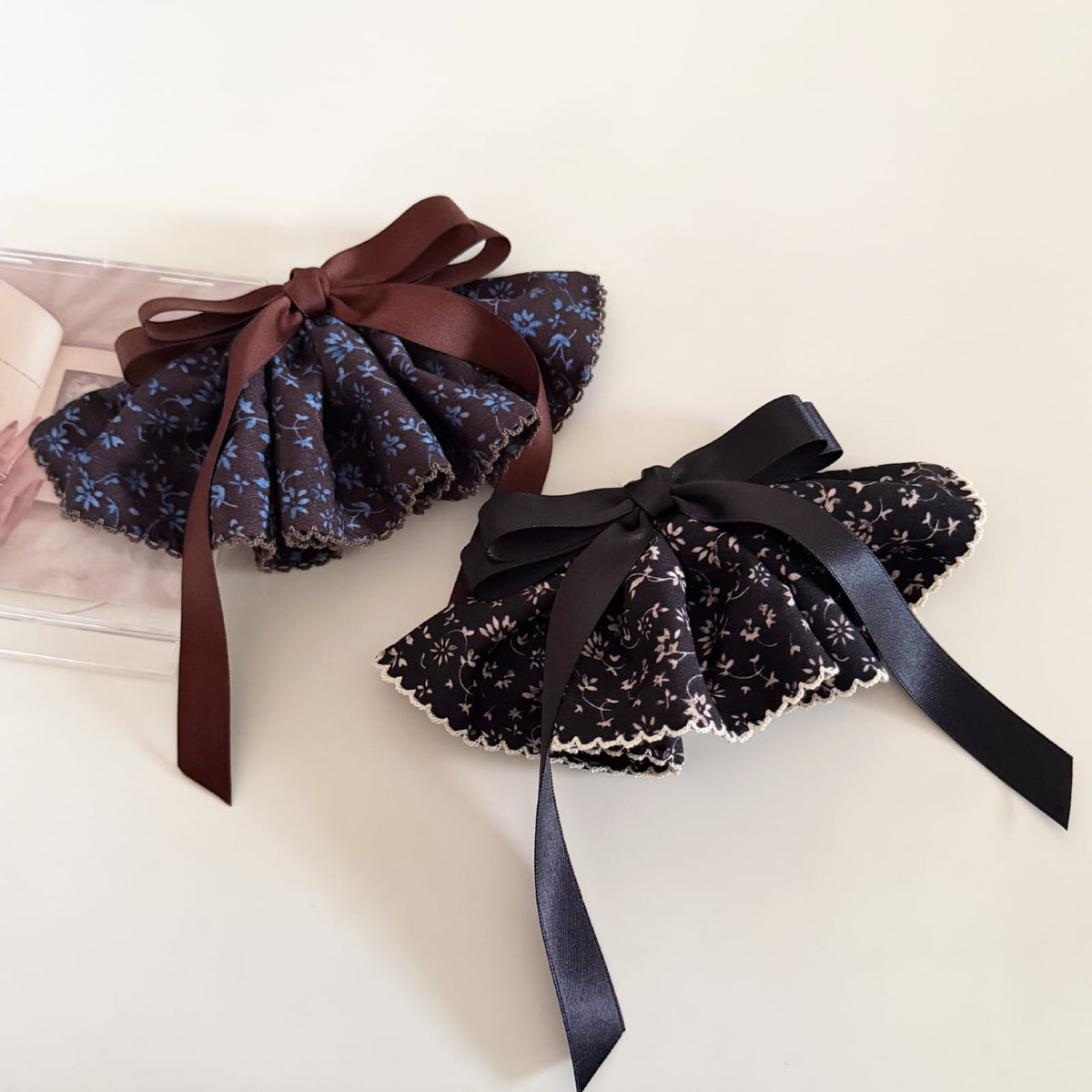 Fleur Floral Skirt Bow Hair Clip