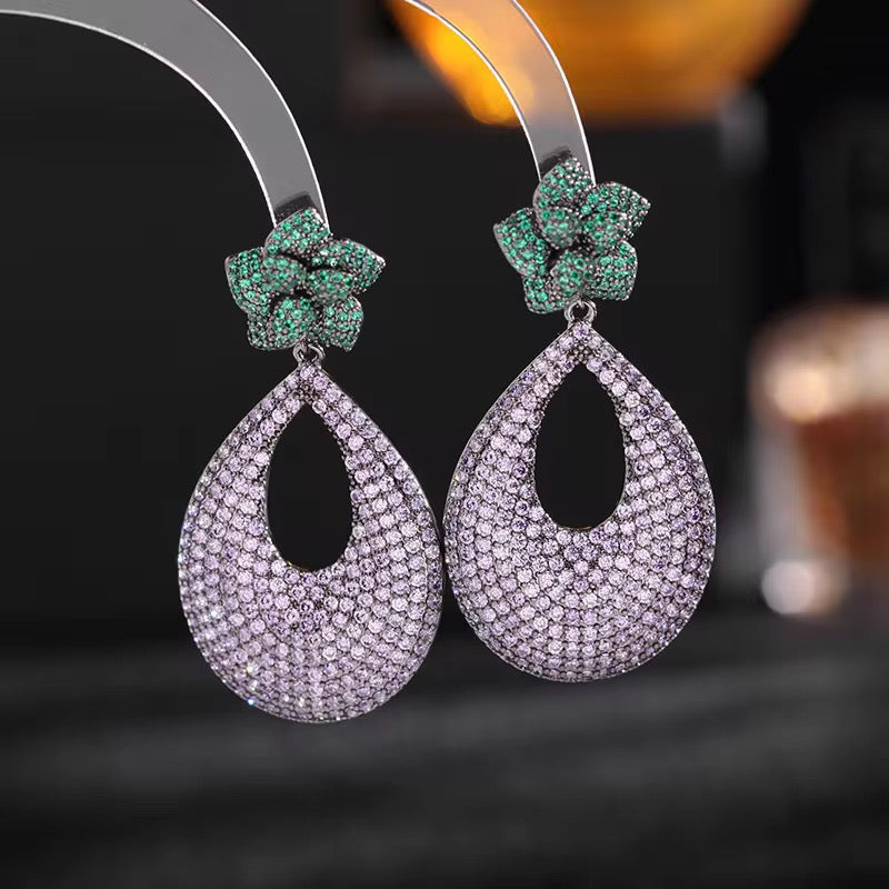 Lavelle Floral Teardrop Earrings