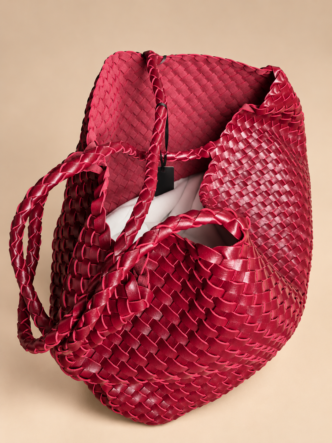Orlena Vegan Leather Tote Bag (Wine)