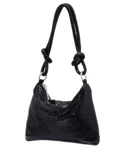 Lucia Metallic Bag (Black)