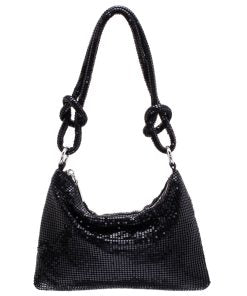 Lucia Metallic Bag (Black)