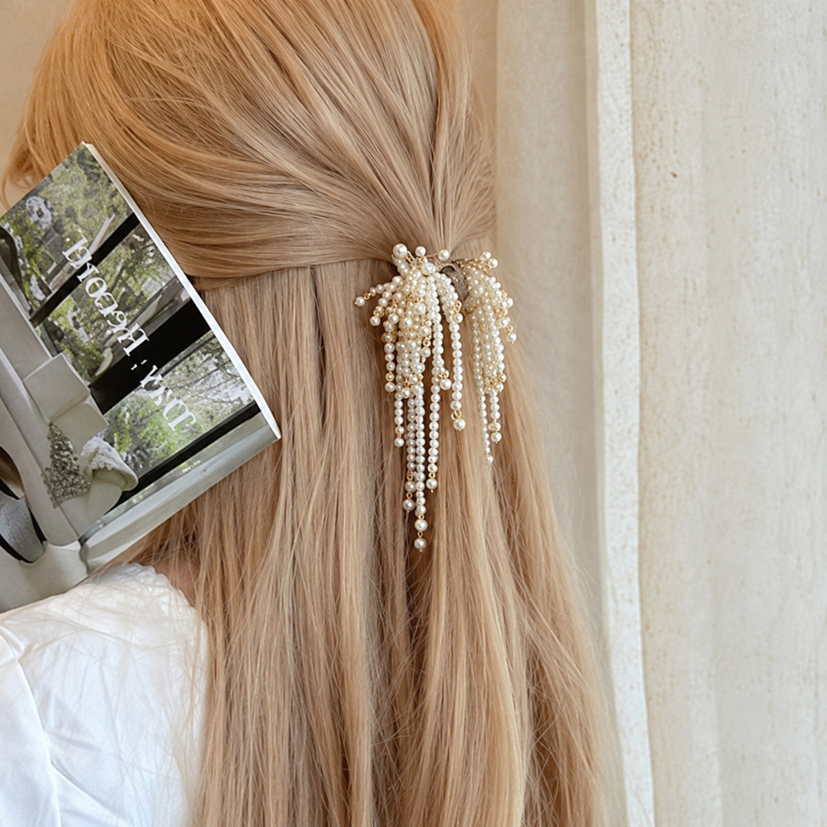 Pearl Cascade Hair Clip product photo