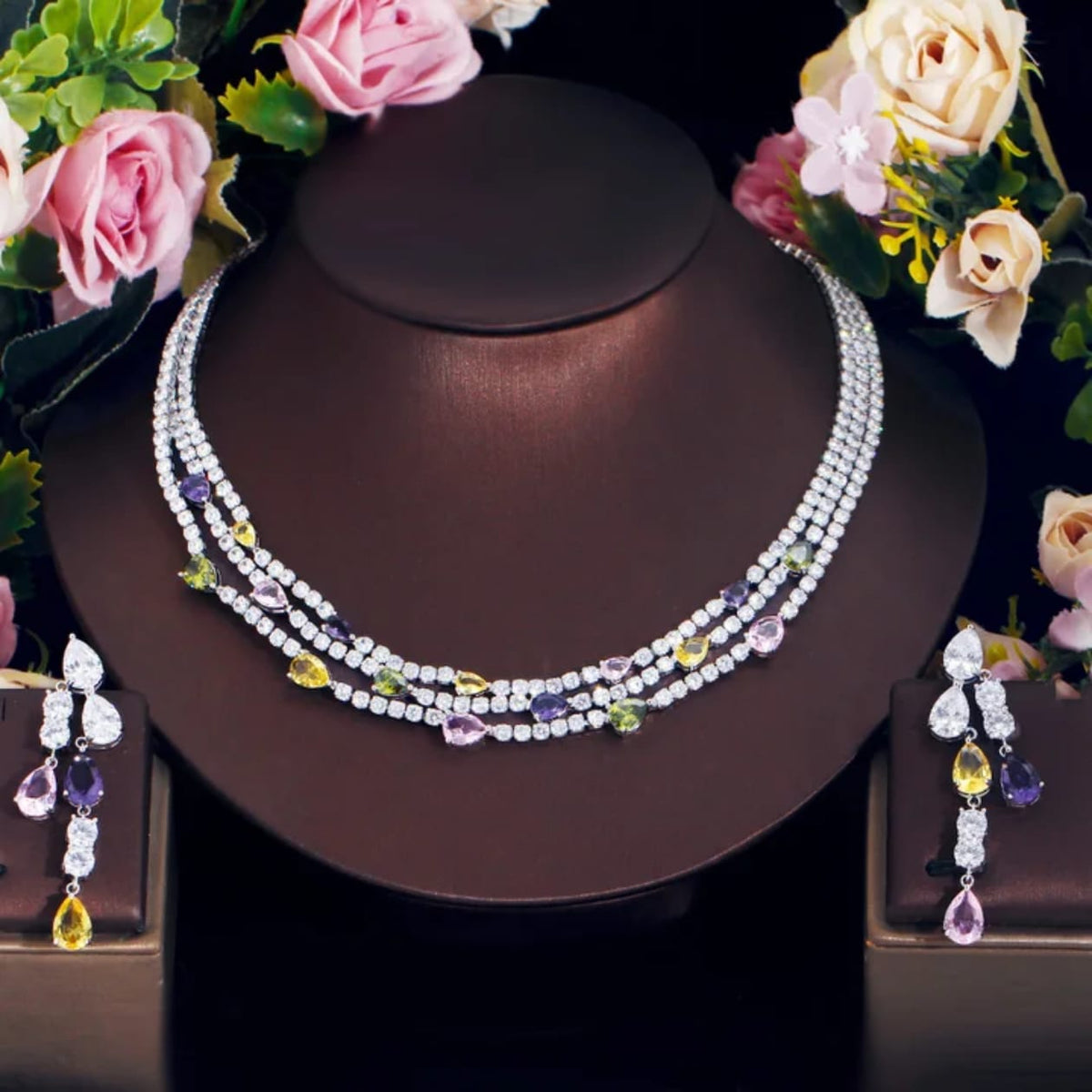 Prismelle Multicolour Necklace Set