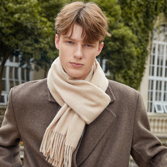 Henric Men's Shawl (Oatmeal)