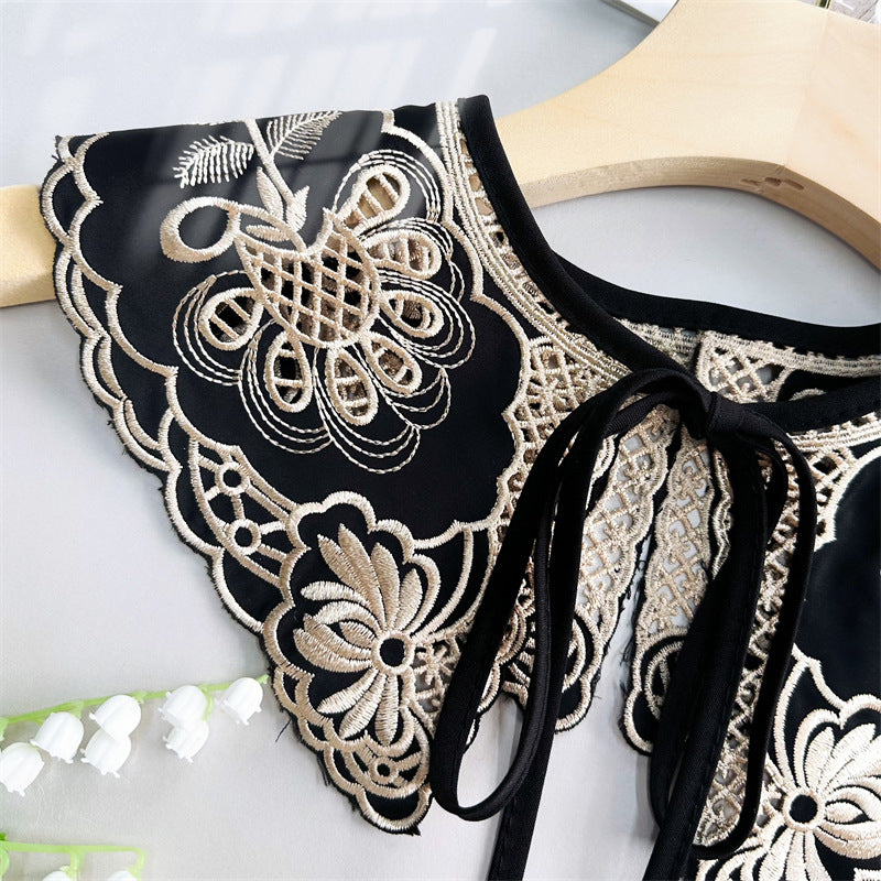 Danica Emboridered Collar Scarf