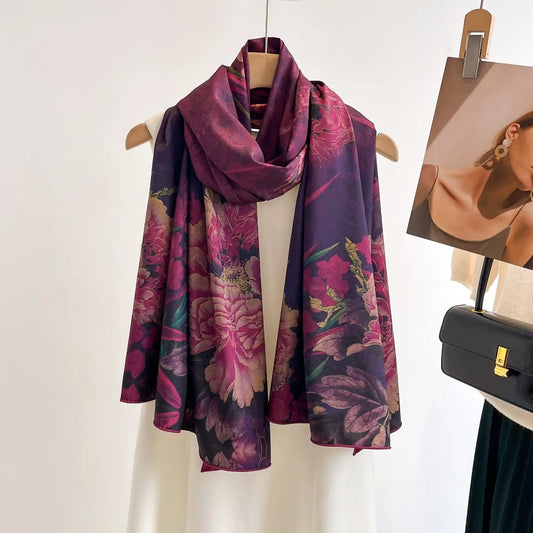 BeatRice Double Side Printed Silk Stole