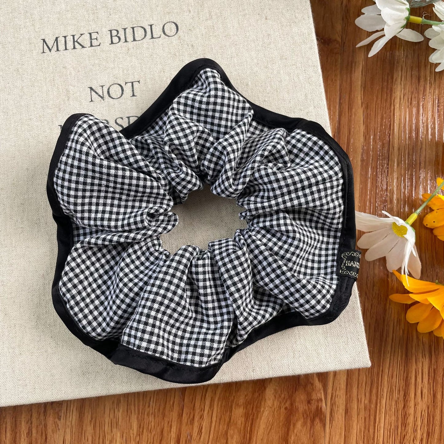 Midnight Ruffle Scrunchie